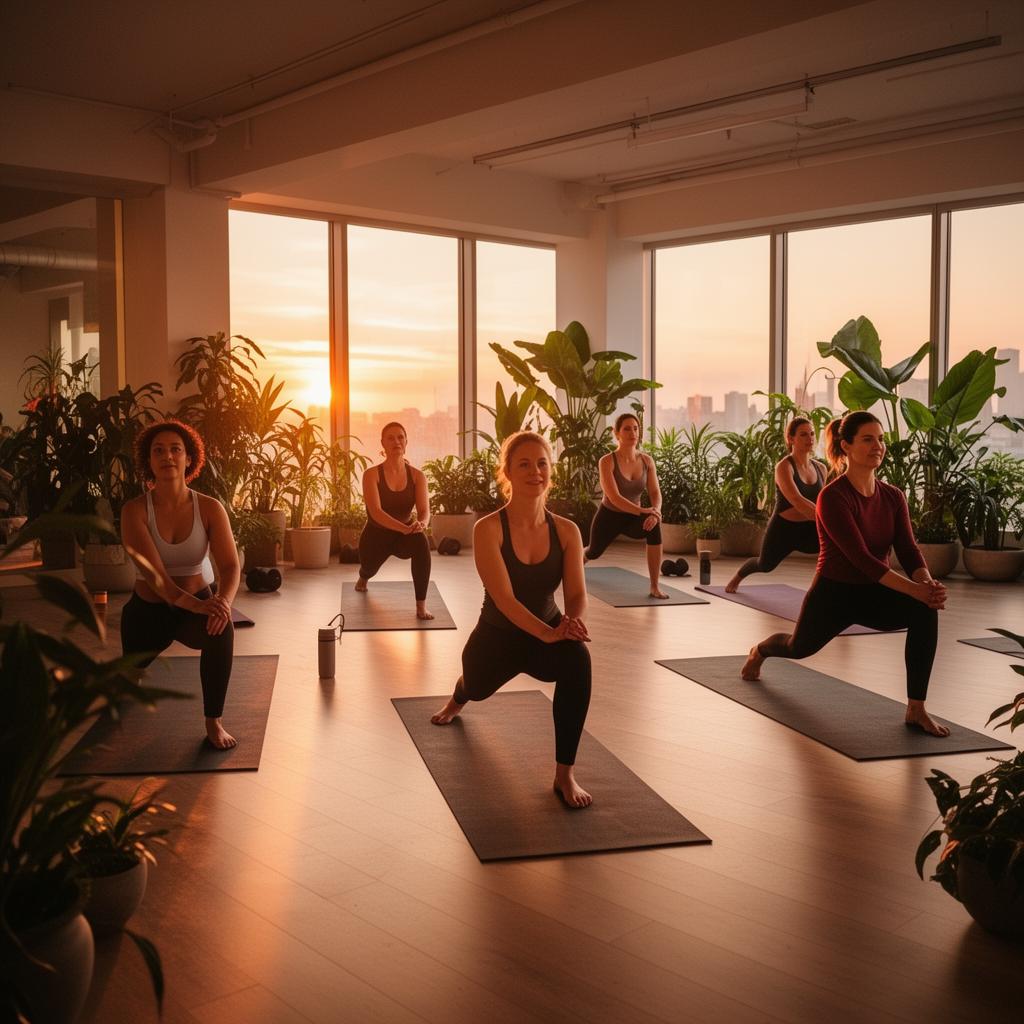 グループヨガクラスの様子